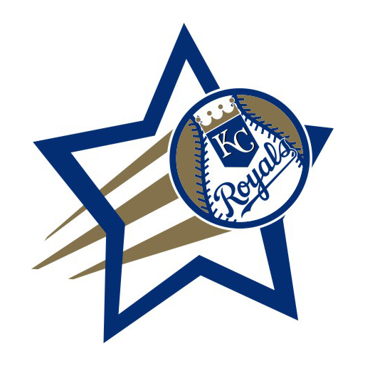 Kansas City Royals Baseball Goal Star logo iron on paper